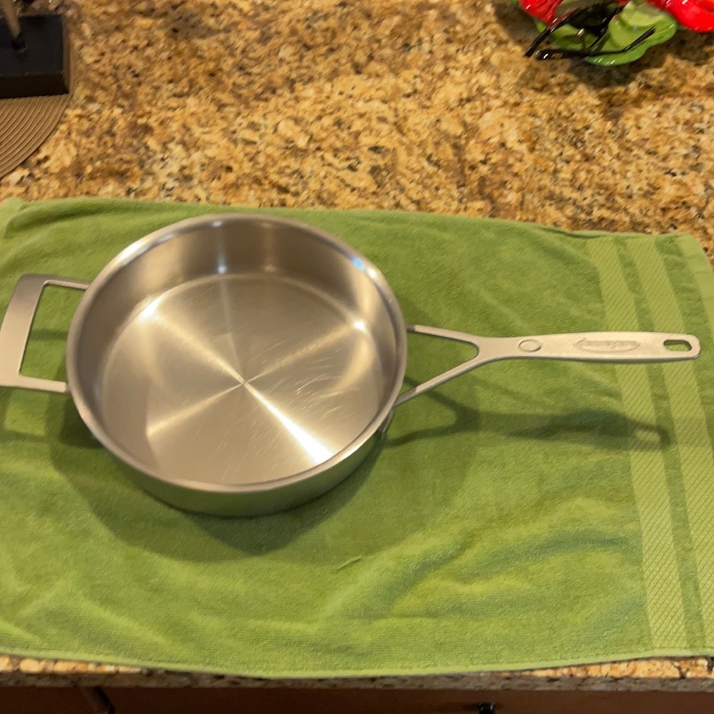 Demeyere Industry 5 stainless steel saute pan with lid